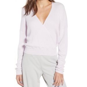 LEITH Rib Wrap Sweater